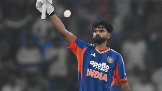 Indian skipper Shreyas Iyer scored a match-winning ton against West Indies on Tuesday. (Deepak Gupta/Hindustan Times)