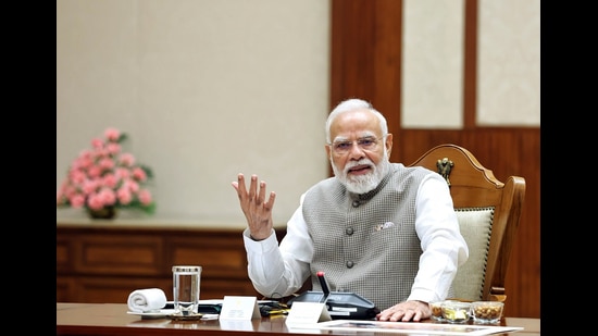 Modi began with his tenure as Gujarat chief minister before he became PM in 2014. (@narendramodi X)