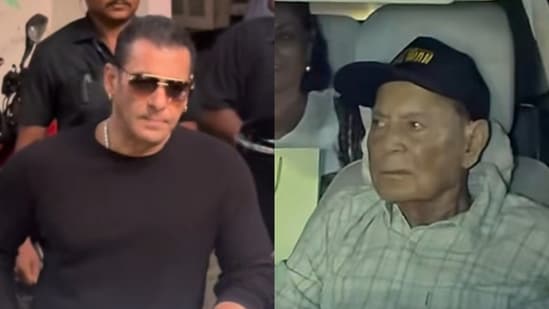 Salman Khan and Salim Khan attend Sipaara's birthday bash.