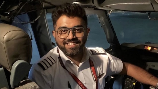 Indian pilot Smit Machchhar, the captain of flydubai flight FZ 1073. Israel's leader credited the pilot and passengers of a Dubai-Tel Aviv flight with averting catastrophe on September 30 after they overpowered a co-pilot who allegedly tried to crash the aircraft.(AFP)