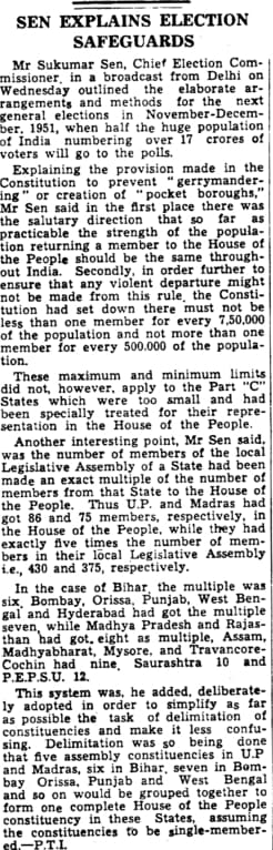 HT's coverage ahead of the 1951 election (HT Archive)