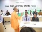 Chief minister Yogi Adityanath at an event marking the 10th anniversary of HCLTech’s operations in Lucknow. (Sourced) Chief minister Yogi Adityanath at an event marking the 10th anniversary of HCLTech’s operations in Lucknow. (Sourced)
