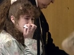 In this image from video provided by WBIR-TV, Christa Pike cries after being sentenced to death on March 30, 1996 in Knoxville, Tenn. (WBIR-TV via AP) (WBIR-TV via AP)
