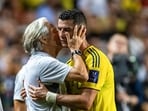 Jorge Jesus has responded to Cristiano Ronaldo's allegations(AFP)