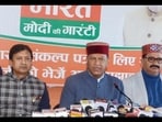 He said that the BJP would highlight the issues of corruption and the deteriorating law and order situation before the public during the upcoming Punjab and Himachal Pradesh assembly elections. (HT Photo for representation)