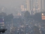Pune, India - Dec. 23, 2022: Hazy weather seen on Pune Banglore highway near Wakad in Pune, India, on Friday, December 23, 2022. (HT PHOTO) Pune, India - Dec. 23, 2022: Hazy weather seen on Pune Banglore highway near Wakad in Pune, India, on Friday, December 23, 2022. (HT PHOTO)