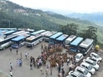 The union raised several service-related demands, including payment of pending overtime. (HT Photo for representation)