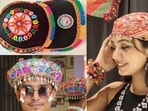 From baseball caps getting cowrie and kutchwork upgrades to padgis and bandannas with silver motifs, Navratri's coolest accessory is the headgear. 