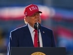 President Donald Trump speaks at an event for Anduril Industries, Inc., at Sparrows Point Shipyard, Tuesday, Oct 6.(AP)