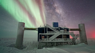 The IceCube Neutrino Observatory in Antarctica (Credit: Ilya Bodo, IceCube/NSF) The IceCube Neutrino Observatory in Antarctica (Credit: Ilya Bodo, IceCube/NSF)