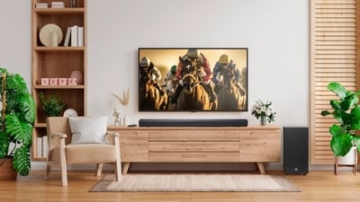 Sony, JBL, Samsung, Zebronics and boAt soundbars are among the models seeing massive festive-season price reductions on Amazon. (JBL ) Sony, JBL, Samsung, Zebronics and boAt soundbars are among the models seeing massive festive-season price reductions on Amazon. (JBL )