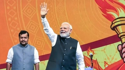 মোদী মুখে শোনা গেল, ‘‘ঘর মে ঘুসকে মারা’’। (@NarendraModi)
