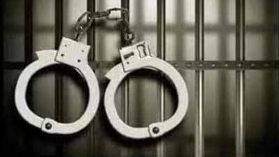 Suspended Ajmer Central Jail in-charge, who had been absconding for two months, was arrested on Wednesday from a residential flat in Rajasthan’s Kota Suspended Ajmer Central Jail in-charge, who had been absconding for two months, was arrested on Wednesday from a residential flat in Rajasthan’s Kota