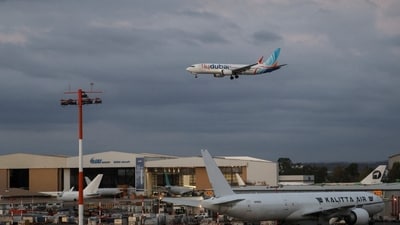 Passengers were ferried on a FlyDubai flight from Saudi Arabia to Israel after the flight was diverted on Sept. 30 following the attack. Passengers were ferried on a FlyDubai flight from Saudi Arabia to Israel after the flight was diverted on Sept. 30 following the attack.
