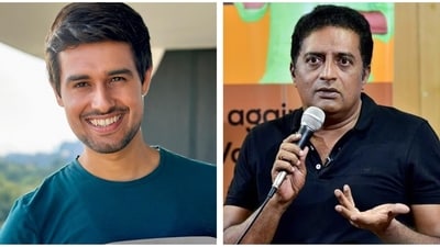 Dhruve Rathee will be in Bengaluru for the first time for the anti-SIR protest, said Prakash Raj. Dhruve Rathee will be in Bengaluru for the first time for the anti-SIR protest, said Prakash Raj.