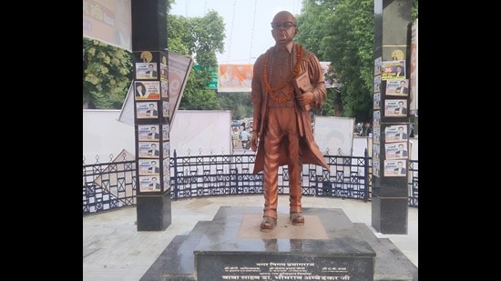 A statue of Dr BR Ambedkar in Prayagraj (For representation only)