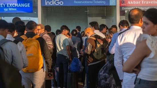 This comes a day after the civil aviation ministry (MoCA) asked the Mumbai airport operator, Adani Airport Holdings Ltd (AAHL), to postpone its plan to shift some of its international flights to Navi Mumbai.(Hindustan Times File)