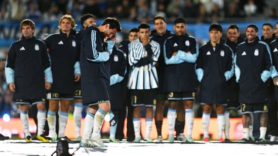 Lionel Messi delivered an emotional speech after his farewell match with Argentina.