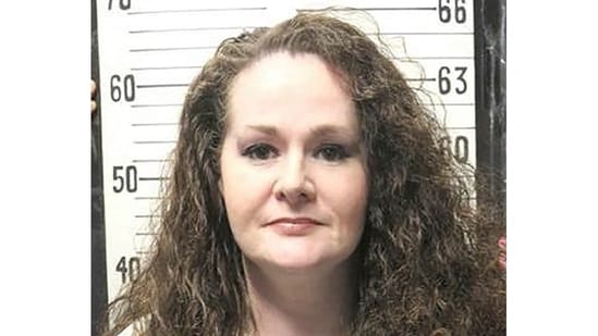 This handout picture dated January 12, 2023 provided by the Tennessee Department of Correction shows convicted US murderer Christa Pike. (Photo by Handout / Tennessee Department of Correction / AFP) (AFP)