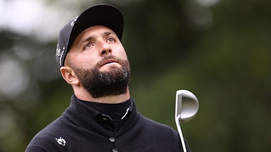 Jon Rahm is leaving LIV Golf after rejecting its new terms, adding another major challenge to the league’s planned 2027 relaunch. (Photo by HENRY NICHOLLS / AFP) 