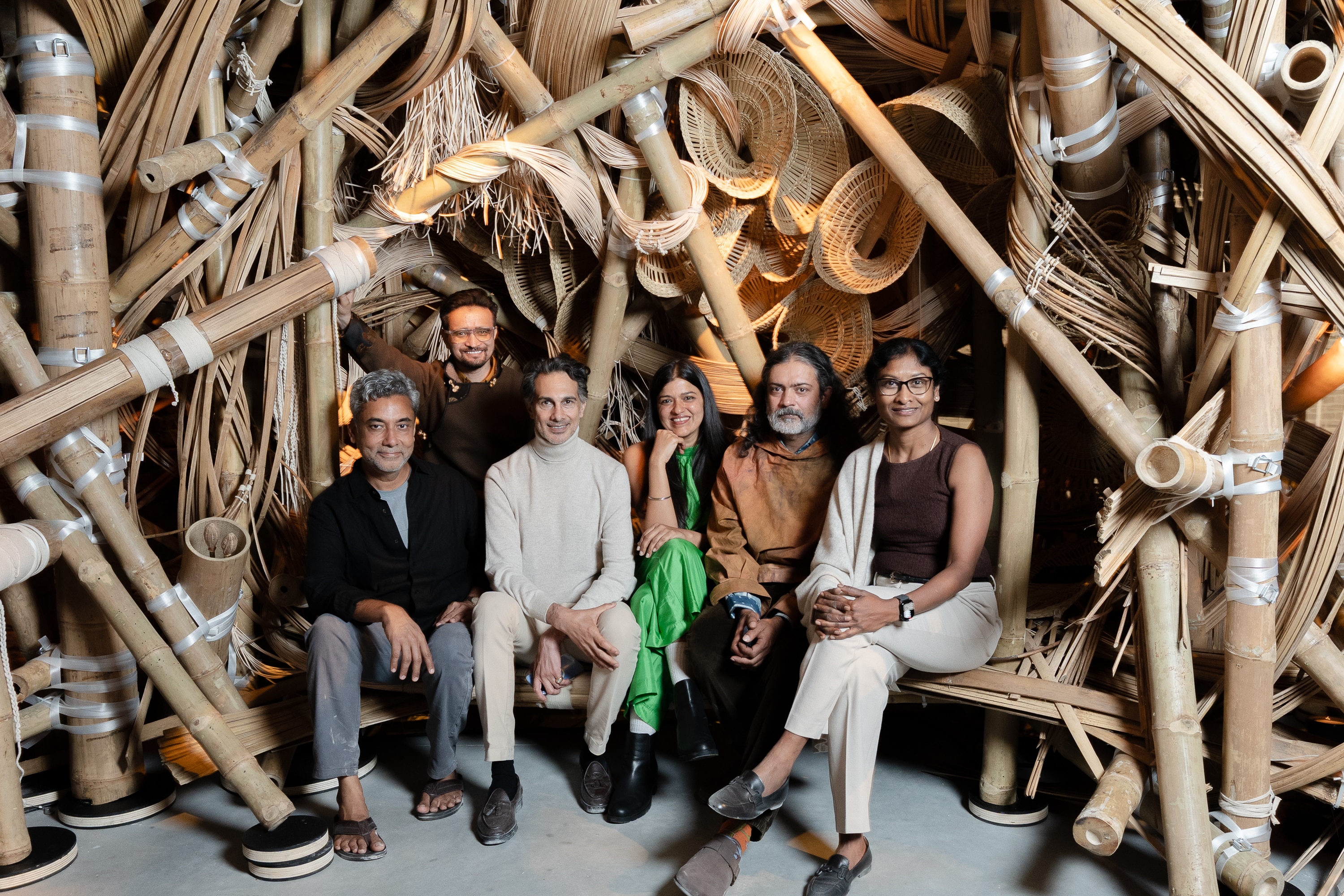 From left: R Bala, Skarma Sonam Tashi, Amin Jaffer, Sumakshi Singh, Asim Waqif and Ranjani Shettar. (Joe Habben) From left: R Bala, Skarma Sonam Tashi, Amin Jaffer, Sumakshi Singh, Asim Waqif and Ranjani Shettar. (Joe Habben)