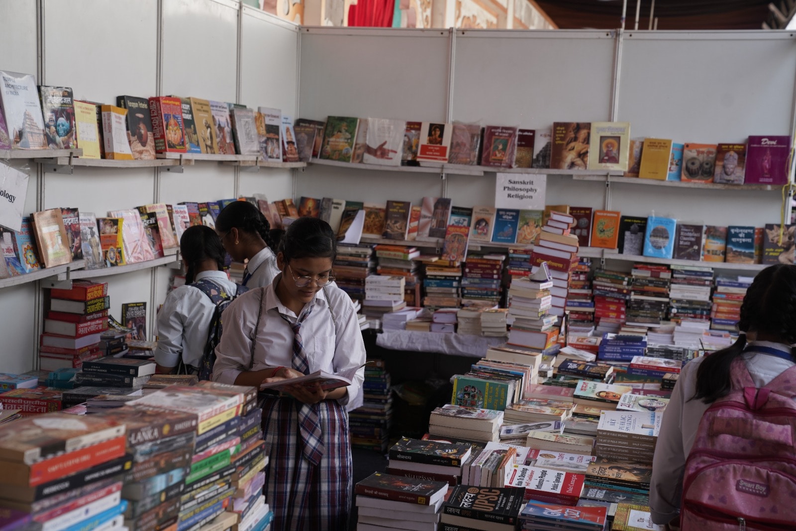 Students at the book festival (Photo: HT) Students at the book festival (Photo: HT)
