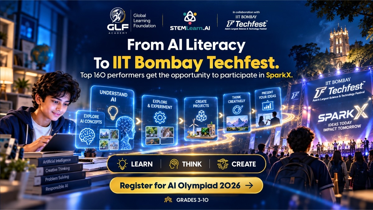The GLF AI Olympiad fosters AI literacy and critical thinking among children in a structured way. Students receive personalized feedback that focuses on their strengths and weaknesses, promoting a growth mindset. The GLF AI Olympiad fosters AI literacy and critical thinking among children in a structured way. Students receive personalized feedback that focuses on their strengths and weaknesses, promoting a growth mindset.