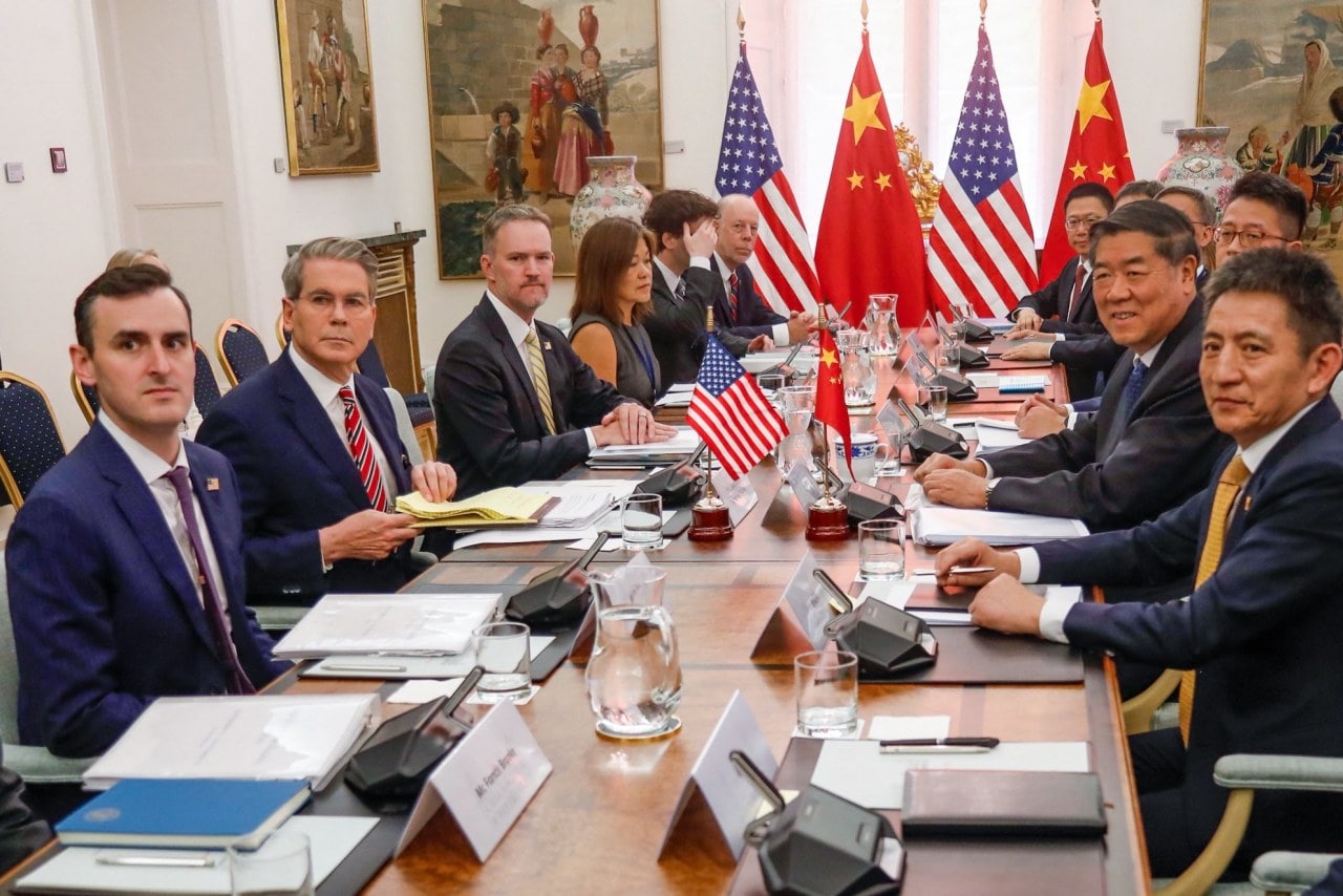 Dan Katz, far left, with Bessent and Trade Representative Jamieson Greer with Chinese counterparts in 2025. Dan Katz, far left, with Bessent and Trade Representative Jamieson Greer with Chinese counterparts in 2025.