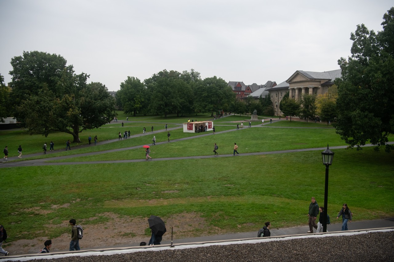The quad at Cornell University. The quad at Cornell University.