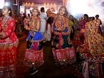 Dancers celebrate the spirit of Navratri with traditional Garba and festive cheer. This year, Navratri is from October 11 to 19 
