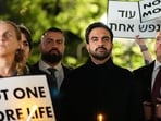 New York City Mayor Zohran Mamdani attends a vigil marking the third anniversary of the October 7 attacks on Israel Wednesday, Oct. 7, 2026, in New York. (AP Photo/Frank Franklin II)(AP Photo/Frank Franklin II)
