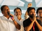 Abhijit Dipke, Prakash Raj and Dhruv Rathee joined thousands at Bengaluru’s Freedom Park to protest SIR and demand Chief Election Commissioner Gyanesh Kumar’s resignation. (AP Photo/)