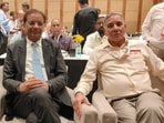 BFI president Ajay Singh (left) with secretary general Pramod Kumar.
