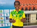 Asha Ilango missed out on the bronze on countback after her second-best jump of 13.65m fell short of Li’s Yi 13.79m.