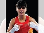 At the Commonwealth Games in August, Priya Ghanghas won Gold in the women’s 60kg category. (INSTAGRAM/@PRIYA__GHANGHAS)