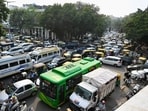 According to the traffic police, restrictions have been imposed at three key points around Rajghat. (Photo by Raj K Raj/ Hindustan Times)(Representative Image)