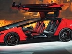Ceer’s Exobot cars have nearly three-metre-long rear-hinged doors inspired by the wings of the Shaheen falcon.