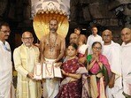 శ్రీవారికి బంగారు పగడాల హారాలు విరాళం