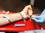 The Haryana state blood transfusion council received the award at a ceremony organised in Delhi on October 1 to mark national voluntary blood donation day. (HT Photo for representation) The Haryana state blood transfusion council received the award at a ceremony organised in Delhi on October 1 to mark national voluntary blood donation day. (HT Photo for representation)