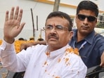 West Bengal chief minister Suvendu Adhikar addressing a government programme in Malda, a Muslim-dominated district which shares a border with Bangladesh. (PTI)