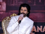 Vijay Deverakonda spoke about online hate at the Ranabaali trailer launch. 