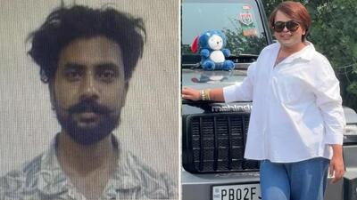 (Left) Parminder Prasad, alias Kaka, the main shooter who allegedly killed social media influencer Madhusudan Singh, known online as Mad Sandhu (right), on Loharka Road in Amritsar on October 3 . (Left) Parminder Prasad, alias Kaka, the main shooter who allegedly killed social media influencer Madhusudan Singh, known online as Mad Sandhu (right), on Loharka Road in Amritsar on October 3 .