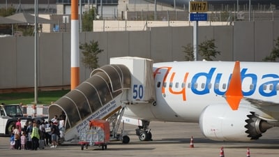 The flydubai aircraft was flying through Saudi airspace when the co-pilot attacked Smit Machchhar with an axe. (AP) The flydubai aircraft was flying through Saudi airspace when the co-pilot attacked Smit Machchhar with an axe. (AP)