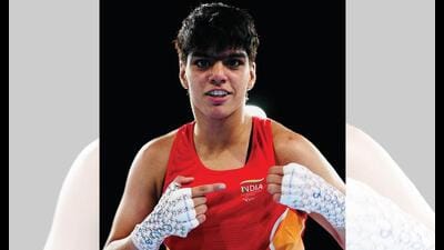 At the Commonwealth Games in August, Priya Ghanghas won Gold in the women’s 60kg category. (INSTAGRAM/@PRIYA__GHANGHAS) At the Commonwealth Games in August, Priya Ghanghas won Gold in the women’s 60kg category. (INSTAGRAM/@PRIYA__GHANGHAS)