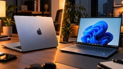Comparing five MacBook and Windows laptop deals available during the Amazon sale to help you choose based on budget and workload. (AI Generated)