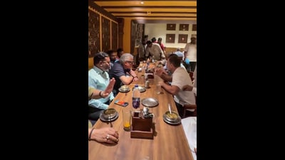 On Wednesday, the MPs went for lunch at Sagar Ratna, a popular South Indian joint on Janpath. (@INCIndia X)