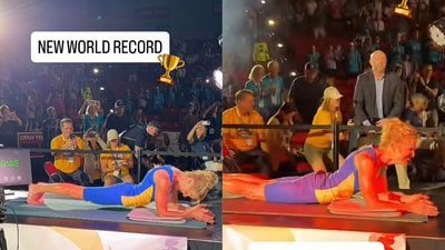 DonnaJean Wilde makes history at World Senior Games. (Instagram/@worldseniorgames ) DonnaJean Wilde makes history at World Senior Games. (Instagram/@worldseniorgames )