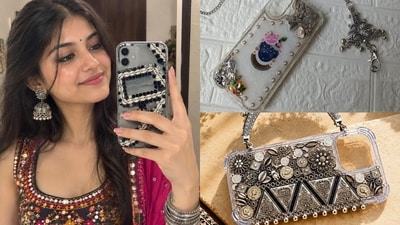 From Radha-Krishna motifs to avant-garde silver embellishments, phone cases are also getting a Navratri makeover this season.