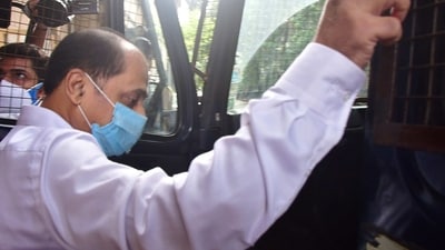 Sachin Waze during a court appearance. (PTI)
