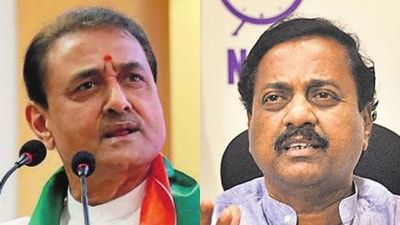 Senior NCP leaders Praful Patel (left) and Sunil Tatkare both expressed concern about the development. (ANI) Senior NCP leaders Praful Patel (left) and Sunil Tatkare both expressed concern about the development. (ANI)